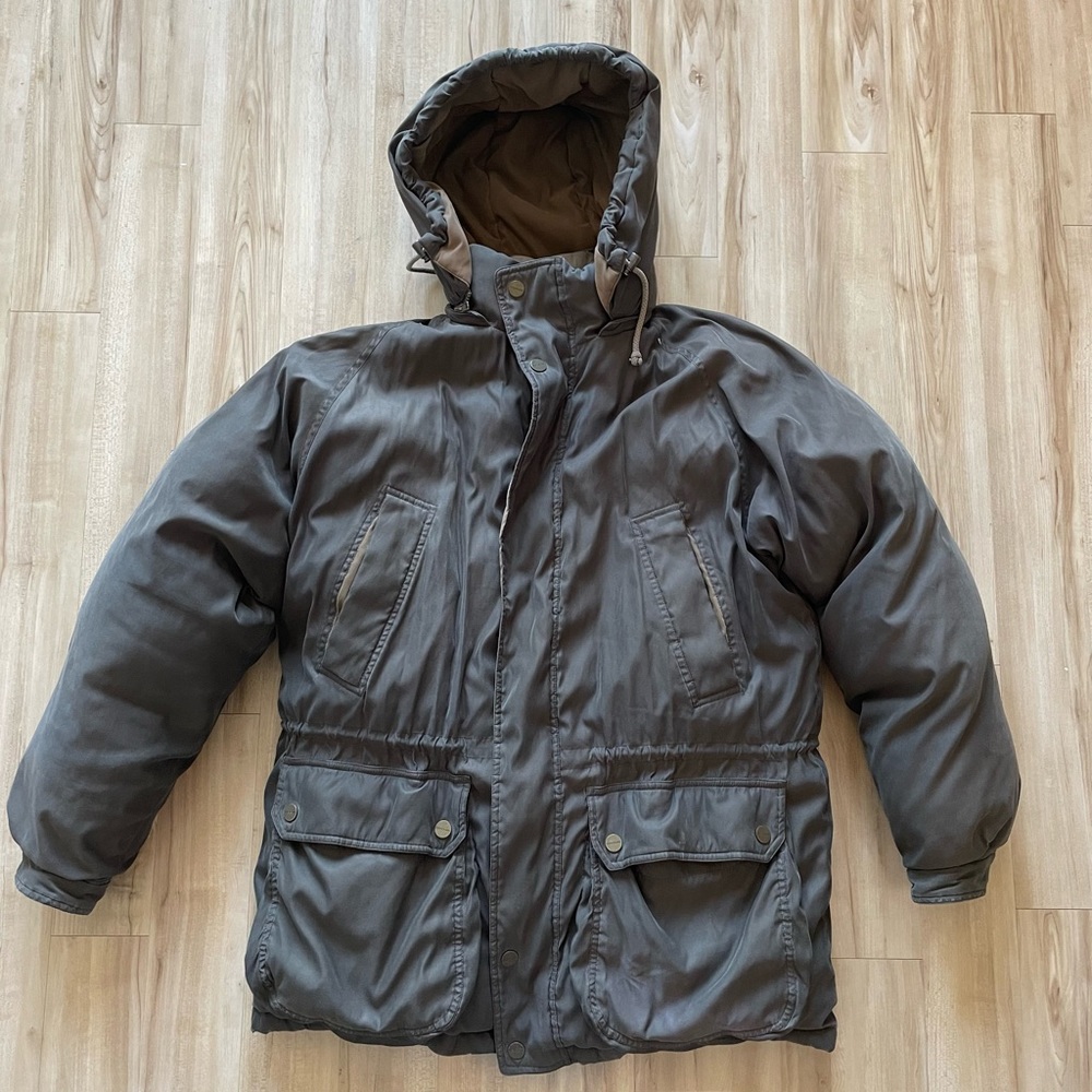 Down Jacket Men’s L Brown, Alexander Julian